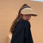 Sun Visor Hat | Straw Wide Brim & UV Protection