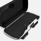 Sunglasses Case | Sun Visor Clip & One-Hand Opening | Microfiber Lined
