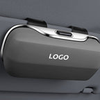 Sunglasses Case | Sun Visor Clip & One-Hand Opening | Microfiber Lined