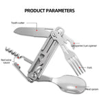 Survival Multitool Card | Stainless Steel Saw & Cutlery | Pocket-Sized