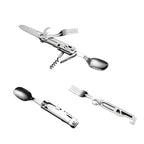 Survival Multitool Card | Stainless Steel Saw & Cutlery | Pocket-Sized