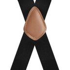 Suspenders | X-Back Adjustable & Lightweight | 4 Removable Clips
