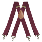 Suspenders | X-Back Adjustable & Lightweight | 4 Removable Clips