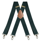 Suspenders | X-Back Adjustable & Lightweight | 4 Removable Clips