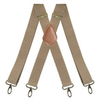 Suspenders | X-Back Adjustable & Lightweight | 4 Removable Clips