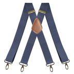 Suspenders | X-Back Adjustable & Lightweight | 4 Removable Clips
