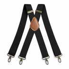 Suspenders | X-Back Adjustable & Lightweight | 4 Removable Clips