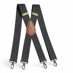 Suspenders | X-Back Adjustable & Lightweight | 4 Removable Clips