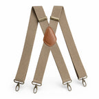Suspenders | X-Back Adjustable & Lightweight | 4 Removable Clips
