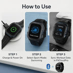 Swimming Smartwatch | Waterproof & Swim Fitness Tracking | 5ATM + IP69PX