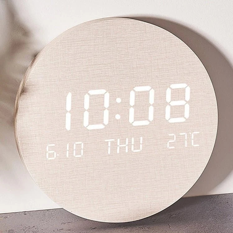 Table Clock | Minimalist Scandinavian LED Display | 19.5 cm