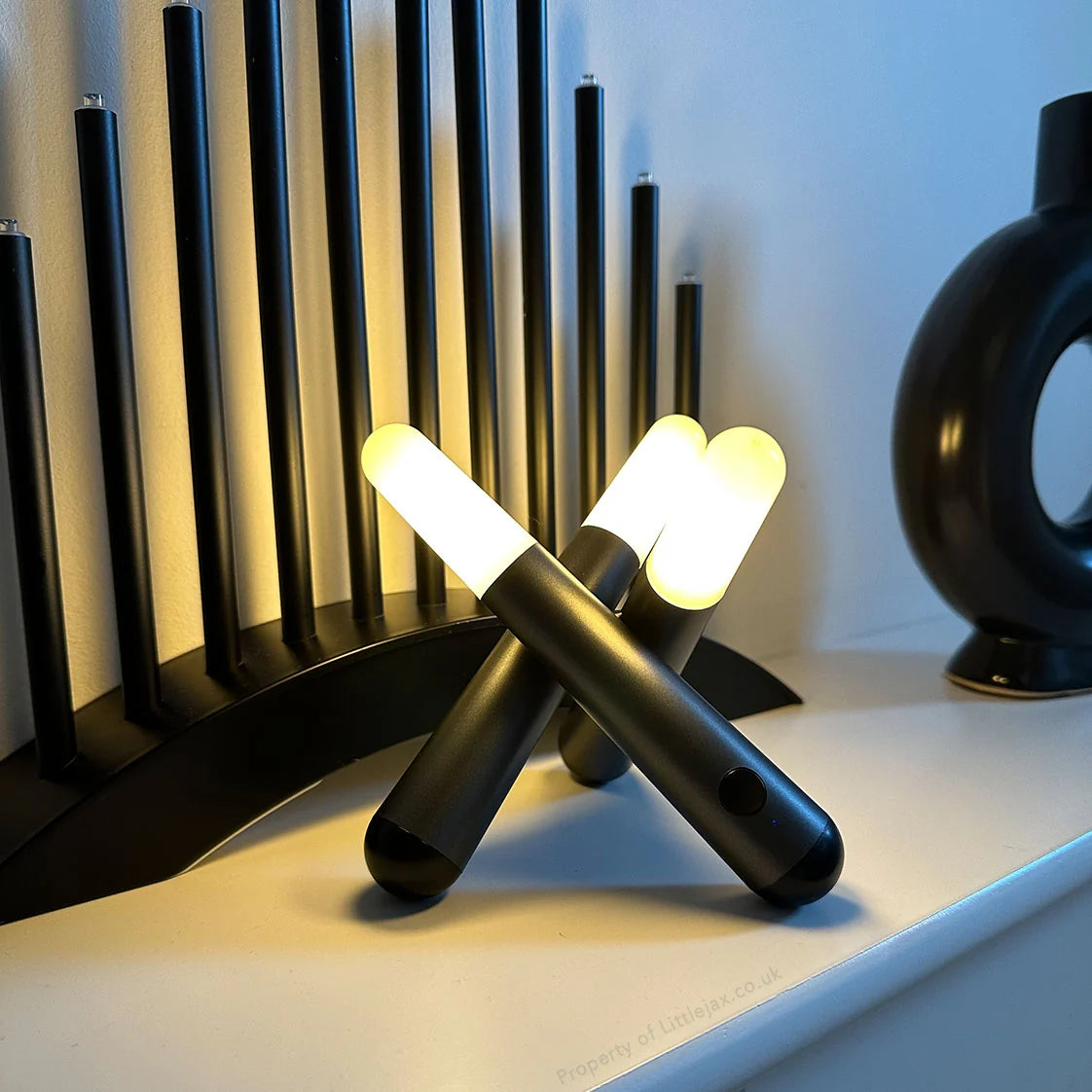 Table Lamp | Adjustable Three-Head & Rechargeable | Touch Control