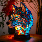 Table Lamp | Animal-Shaped Stained-Glass & Battery-Powered