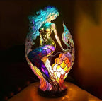 Table Lamp | Animal-Shaped Stained-Glass & Battery-Powered