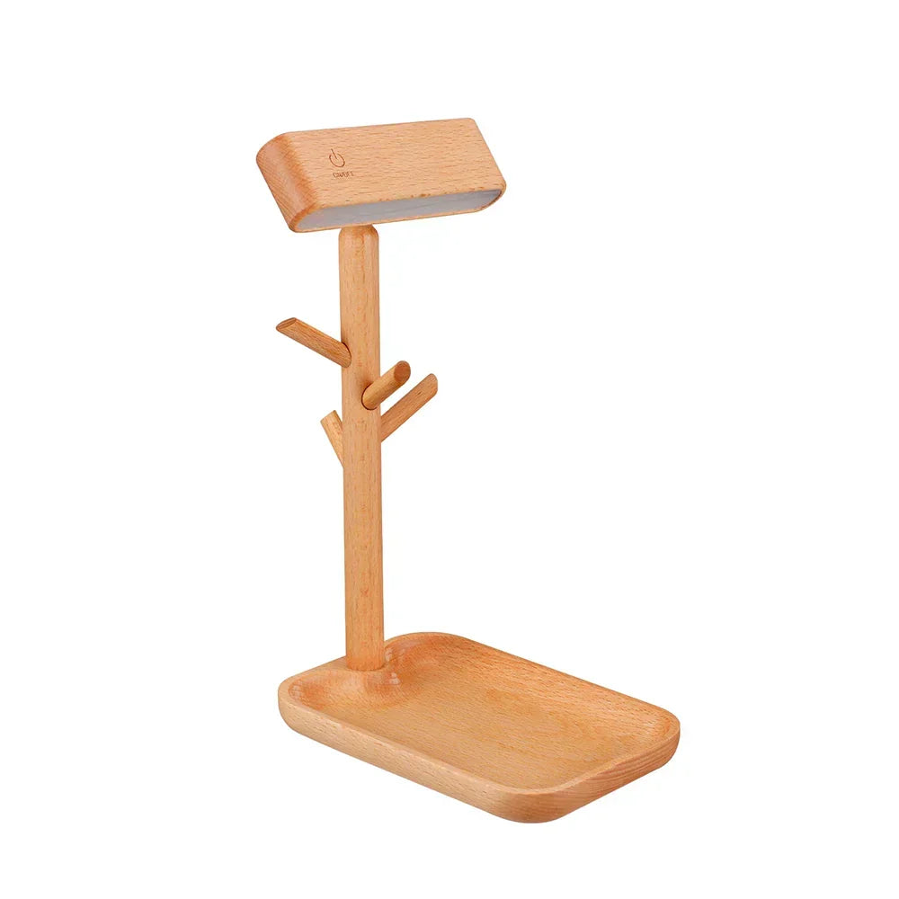 Table Lamp | Bamboo & Dimmable | Built-In Storage