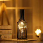 Table Lamp | Cordless LED & Open Steel