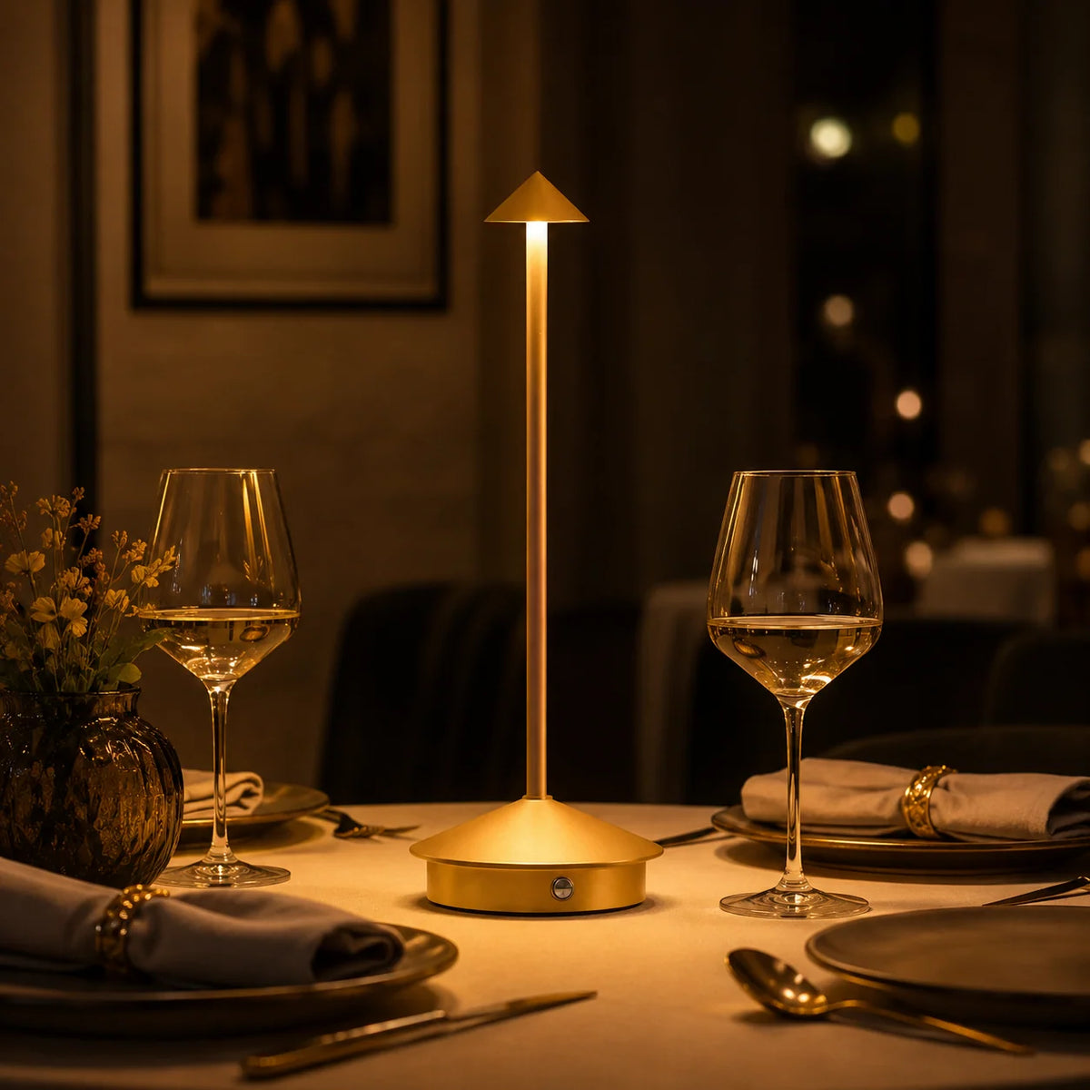 Table Lamp | Cordless Rechargeable & Touch Control | 3 Light Settings