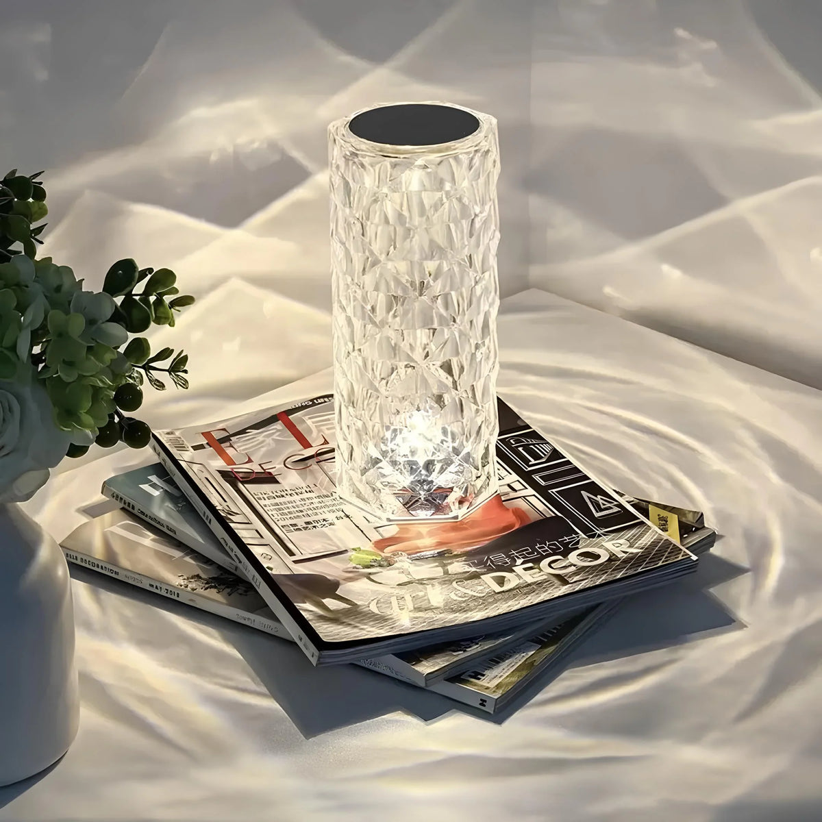 Table Lamp | Crystal 16-Color Dimmable & Rechargeable