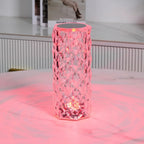 Table Lamp | Crystal 16-Color Dimmable & Rechargeable