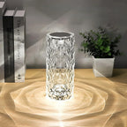 Table Lamp | Crystal 16-Color Dimmable & Rechargeable