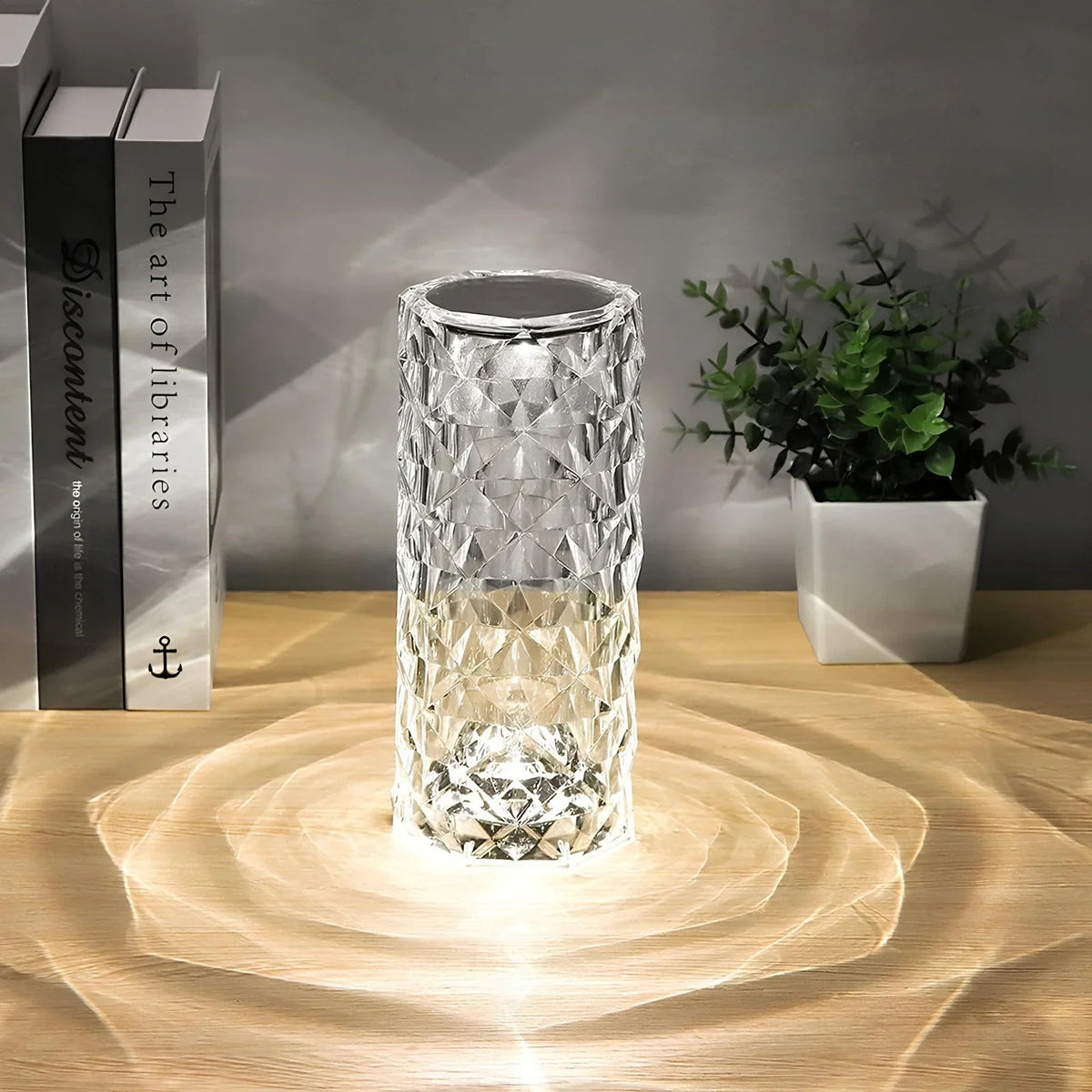 Table Lamp | Crystal 16-Color Dimmable & Rechargeable