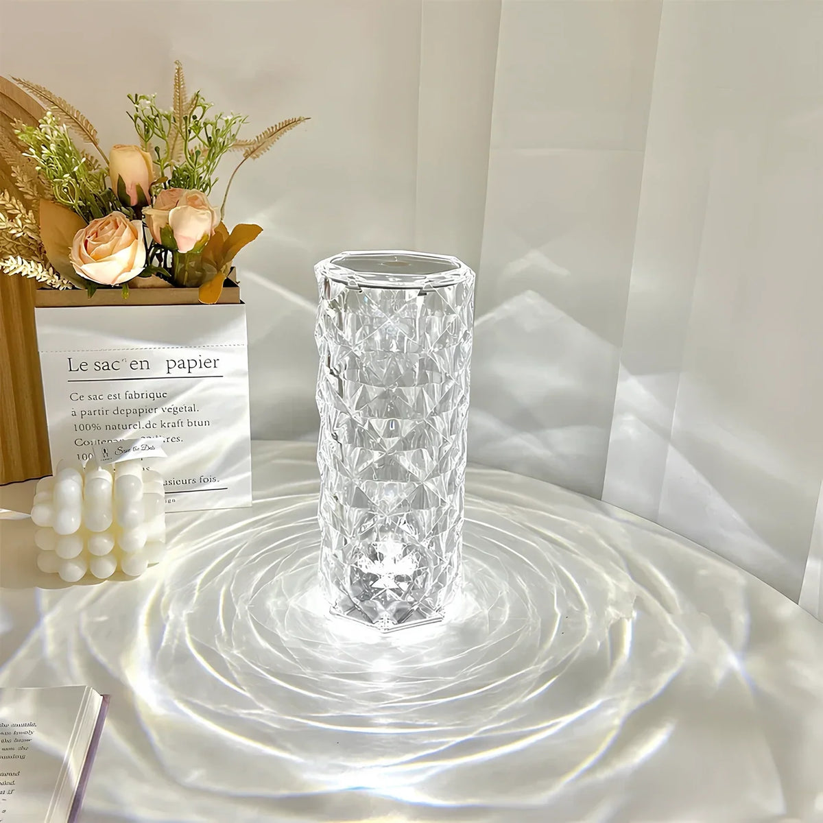 Table Lamp | Crystal 16-Color Dimmable & Rechargeable