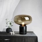 Table Lamp | Cut Glass & Metal Base | Dimmable