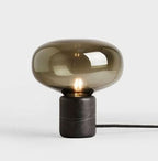 Table Lamp | Cut Glass & Metal Base | Dimmable