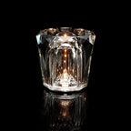 Table Lamp | Diamond-Cut Crystal Prism Shade & USB Rechargeable