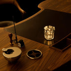 Table Lamp | Diamond-Cut Crystal Prism Shade & USB Rechargeable