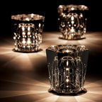 Table Lamp | Diamond-Cut Crystal Prism Shade & USB Rechargeable