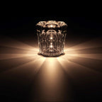 Table Lamp | Diamond-Cut Crystal Prism Shade & USB Rechargeable