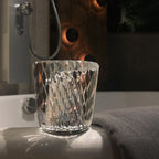 Table Lamp | Diamond-Cut Crystal Prism Shade & USB Rechargeable