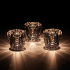 Table Lamp | Diamond-Cut Crystal Prism Shade & USB Rechargeable