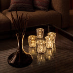 Table Lamp | Diamond-Cut Crystal Prism Shade & USB Rechargeable