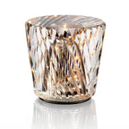 Table Lamp | Diamond-Cut Crystal Prism Shade & USB Rechargeable