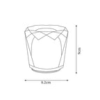 Table Lamp | Diamond-Cut Crystal Prism Shade & USB Rechargeable