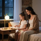 Table Lamp | Frosted Glass Globe & Soft Diffused Light | 3 Color Temperatures
