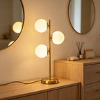 Table Lamp | Frosted Glass Globe & Soft Diffused Light | 3 Color Temperatures