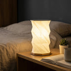 Table Lamp | Geometric Faceted Shade & USB-Rechargeable Warm Light