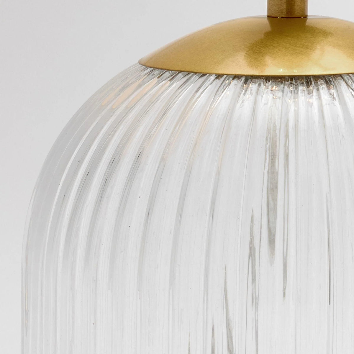 Table Lamp | Glass Base & Linen Shade | E26 Compatible & Dimmable
