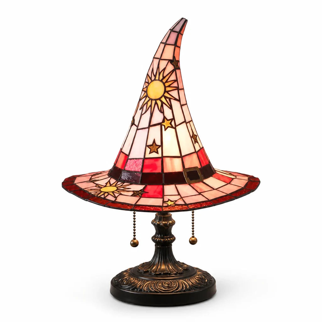 Table Lamp | Handcrafted Stained Glass & USB-Powered | 35 cm