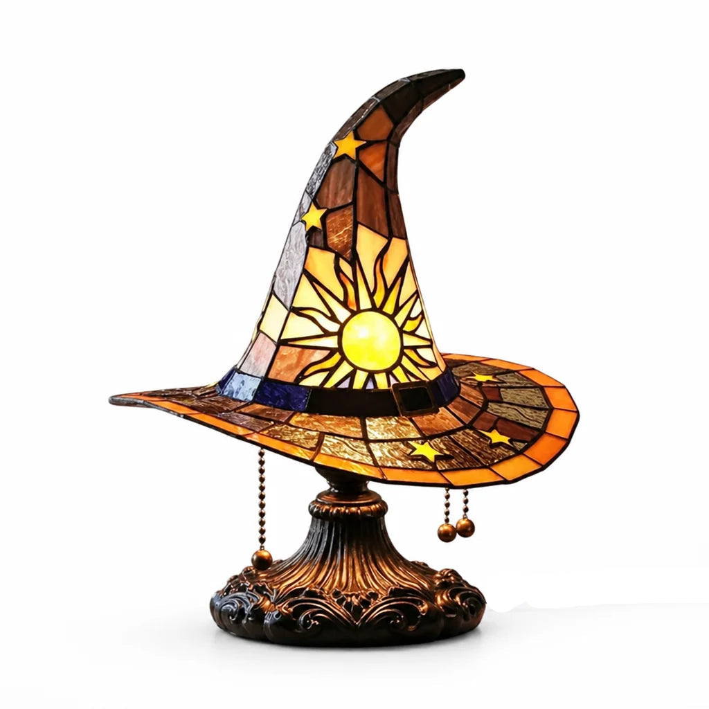 Table Lamp | Handcrafted Stained Glass & USB-Powered | 35 cm