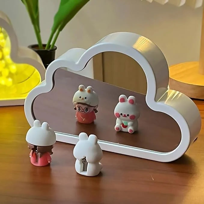 Table Lamp | Infinity Mirror & Tulip Motif | USB Powered