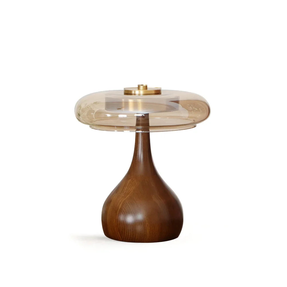 Table Lamp | Integrated LED & 3 Colour Temperatures | Brass & Walnut
