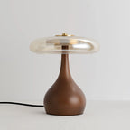 Table Lamp | Integrated LED & 3 Colour Temperatures | Brass & Walnut