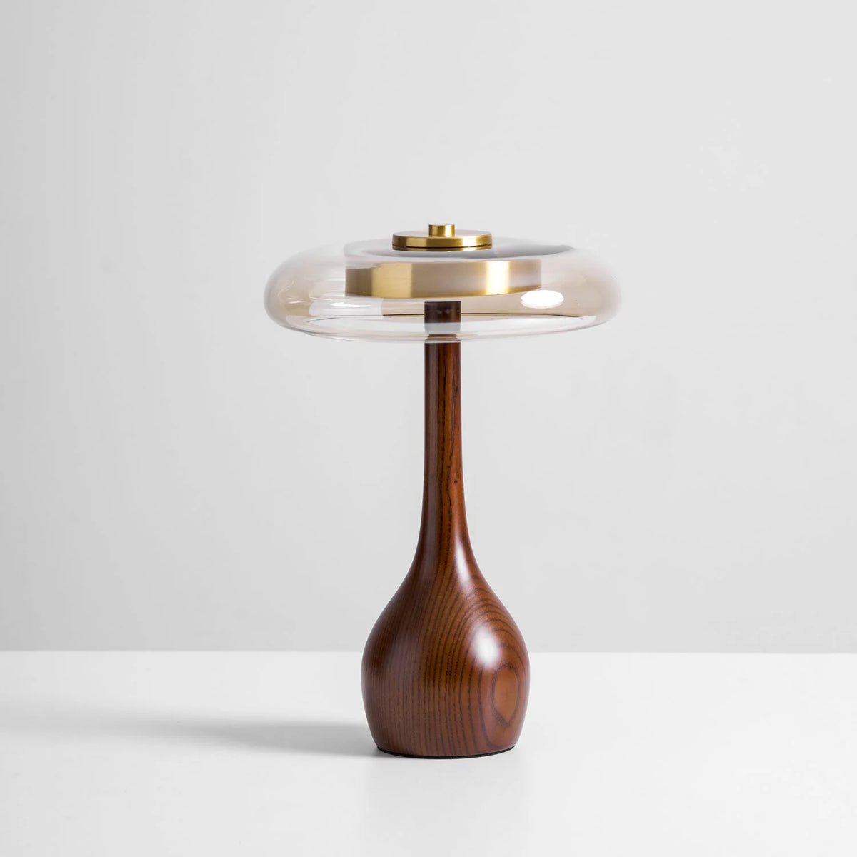 Table Lamp | Integrated LED & 3 Colour Temperatures | Brass & Walnut