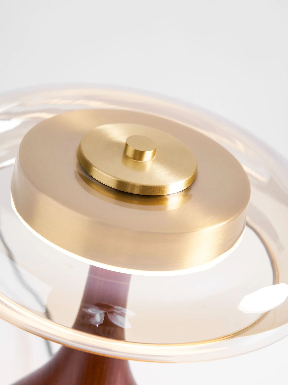 Table Lamp | Integrated LED & 3 Colour Temperatures | Brass & Walnut