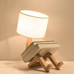 Table Lamp | Integrated Shelf & Adjustable Head