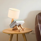 Table Lamp | Integrated Shelf & Adjustable Head